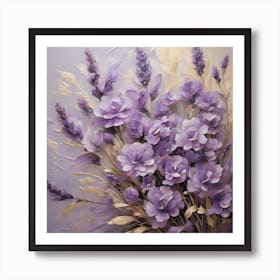 Lavender flower 1 Art Print