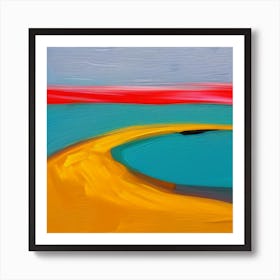 Yellow Road Art Print