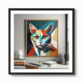 picasso cat 4 Art Print