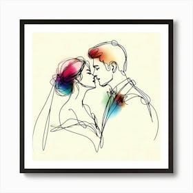 Creative Love And Relationship Illustration 76 Art Print