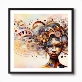 Female memory Art Print