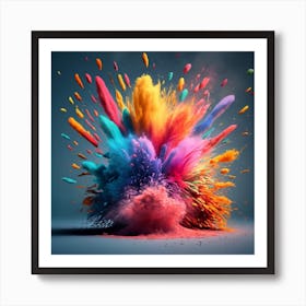 Colorful Explosion Art Print