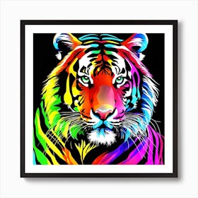 Rainbow Tiger 1 Art Print