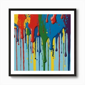 Paint Splatters Art Print