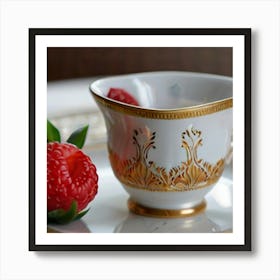 Teacup And Saucer Art Print