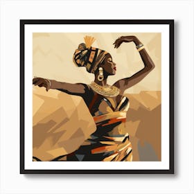 African Dancer Art Print