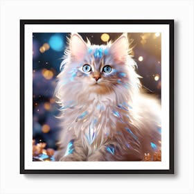 White Cat Art Print