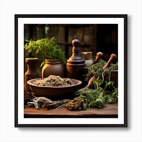 Herbs And Spices Art Print