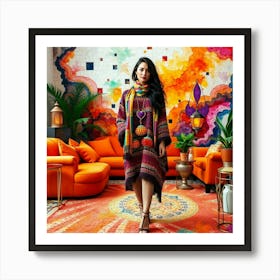 Colorful Living Room 1 Poster