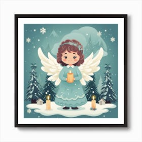 Christmas Angel 4 Art Print