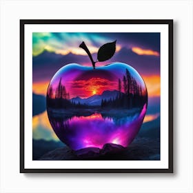 Apple At Sunset Art Print