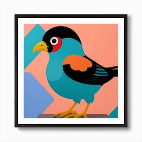 Bird On A Block Art Print