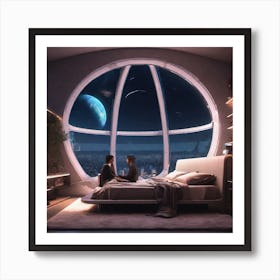 Futuristic Bedroom 7 Art Print