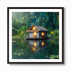 House On A Lake 8 Art Print