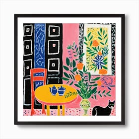 Cat In The Room Art Print