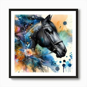 Creative Horse Beauty Illustration Nr 259 Art Print