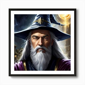 Majestic Wizard Art Print