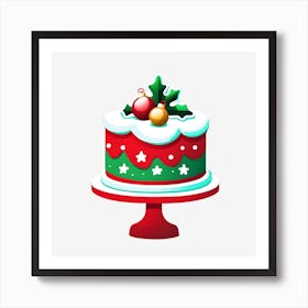 Christmas Cake 571727950 Art Print