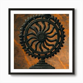 Hindu Wheel Art Print