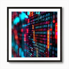 Abstract Image Of A Computer Screen Art Print