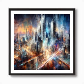 Futuristic Cityscape 10 Art Print