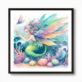 Mermaid 17 Art Print