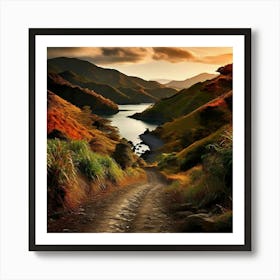 Landscape Marlborough Earthy Tones Art Print