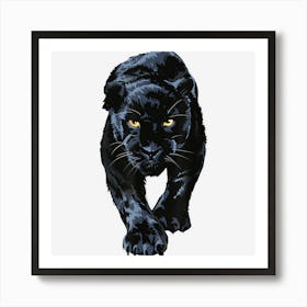 Black Jaguar Walking For Lovers Animal Leopard & Panther Poster