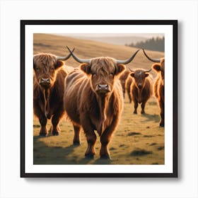 Highland Cows 1 Art Print