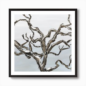 Winter Snow Tree Branches Art Print