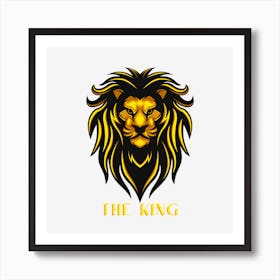 The king lions Art Print