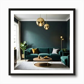 Modern Living Room 100 Art Print