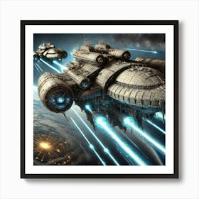 Orbital Supernova Destroyers Converted Art Print