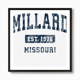 Millard Missouri Mo Vintage Athletic Sports Design Art Print