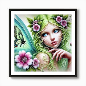 Fairy Painting 5 Art Print