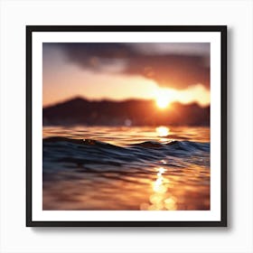 Sunset In The Ocean 2 Art Print