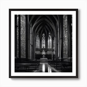 Interior Of A Church 1 Art Print