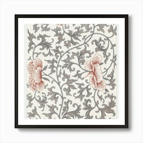 Floral Wallpaper 3 Art Print