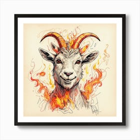 Goat Art 1 Art Print