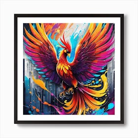 Phoenix Painting 1 Art Print