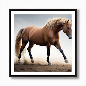 the horse Art Print