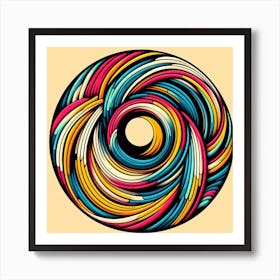 Colorful Swirls Art Print