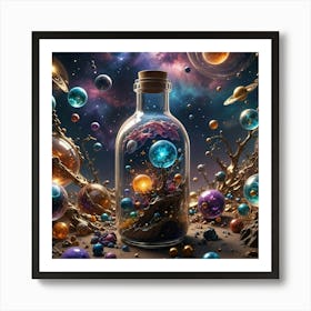 Space In A Bottle Art Print