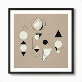 Geometric Shapes Wall Art Art Print