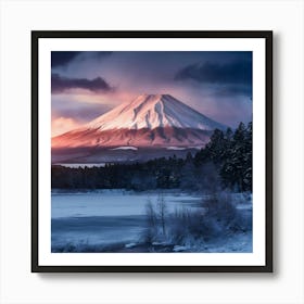 Mt Fuji In Winter Art Print