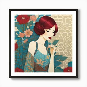 Asian Girl Art Print