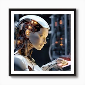 Robot Woman 1 Art Print