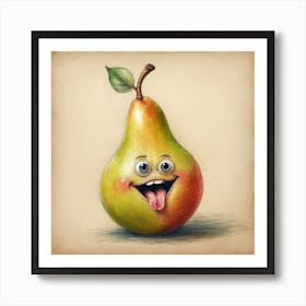 Pear Drawing 1 Art Print