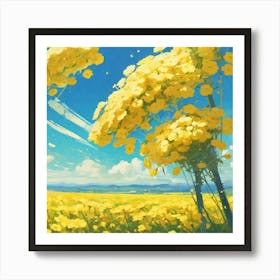 Yellow Flowers 7 Art Print