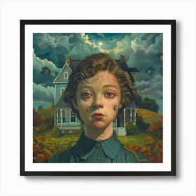 'The House On The Hill' Art Print